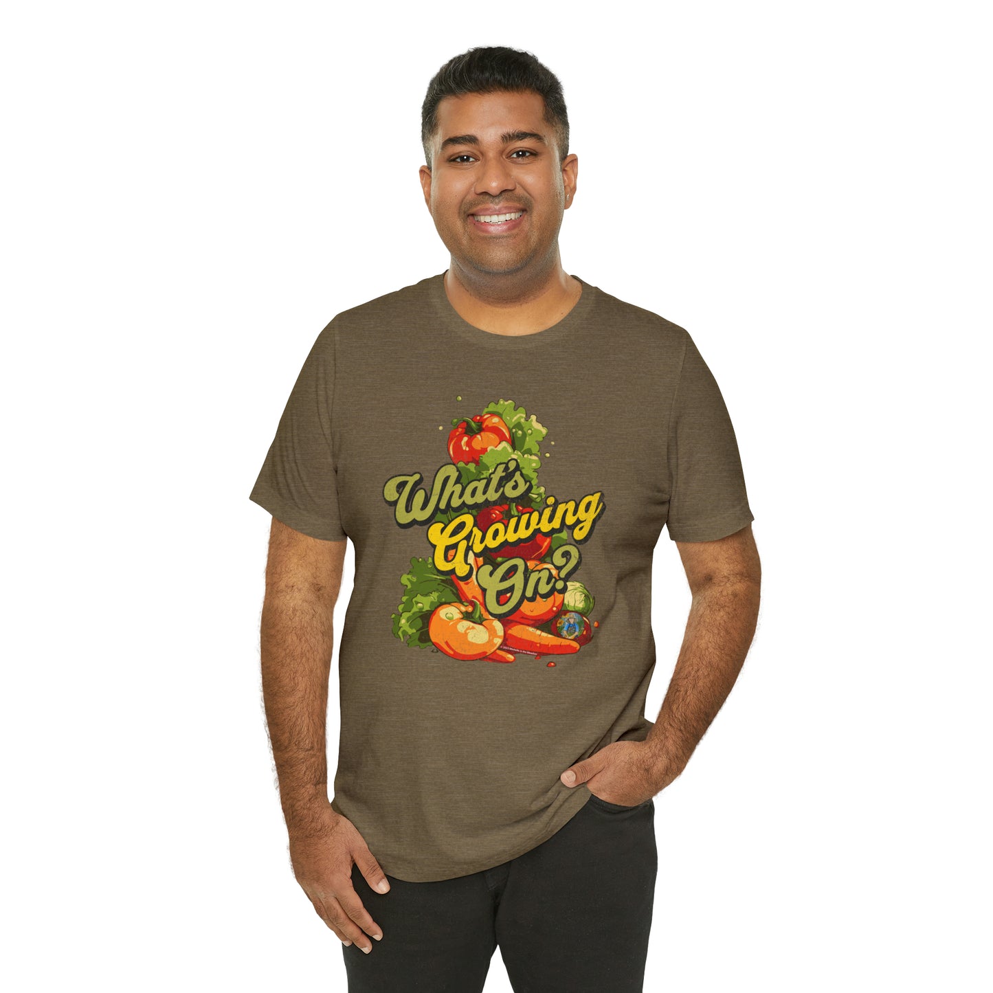 What's Growing On? Unisex Jersey Short Sleeve Tee