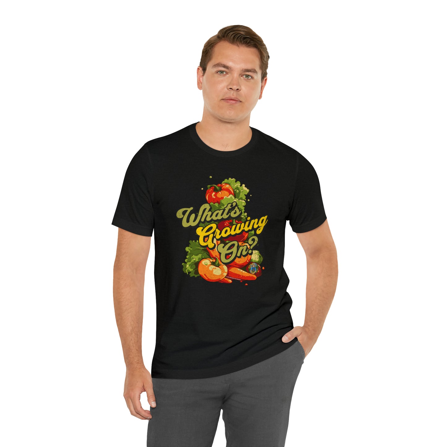 What's Growing On? Unisex Jersey Short Sleeve Tee