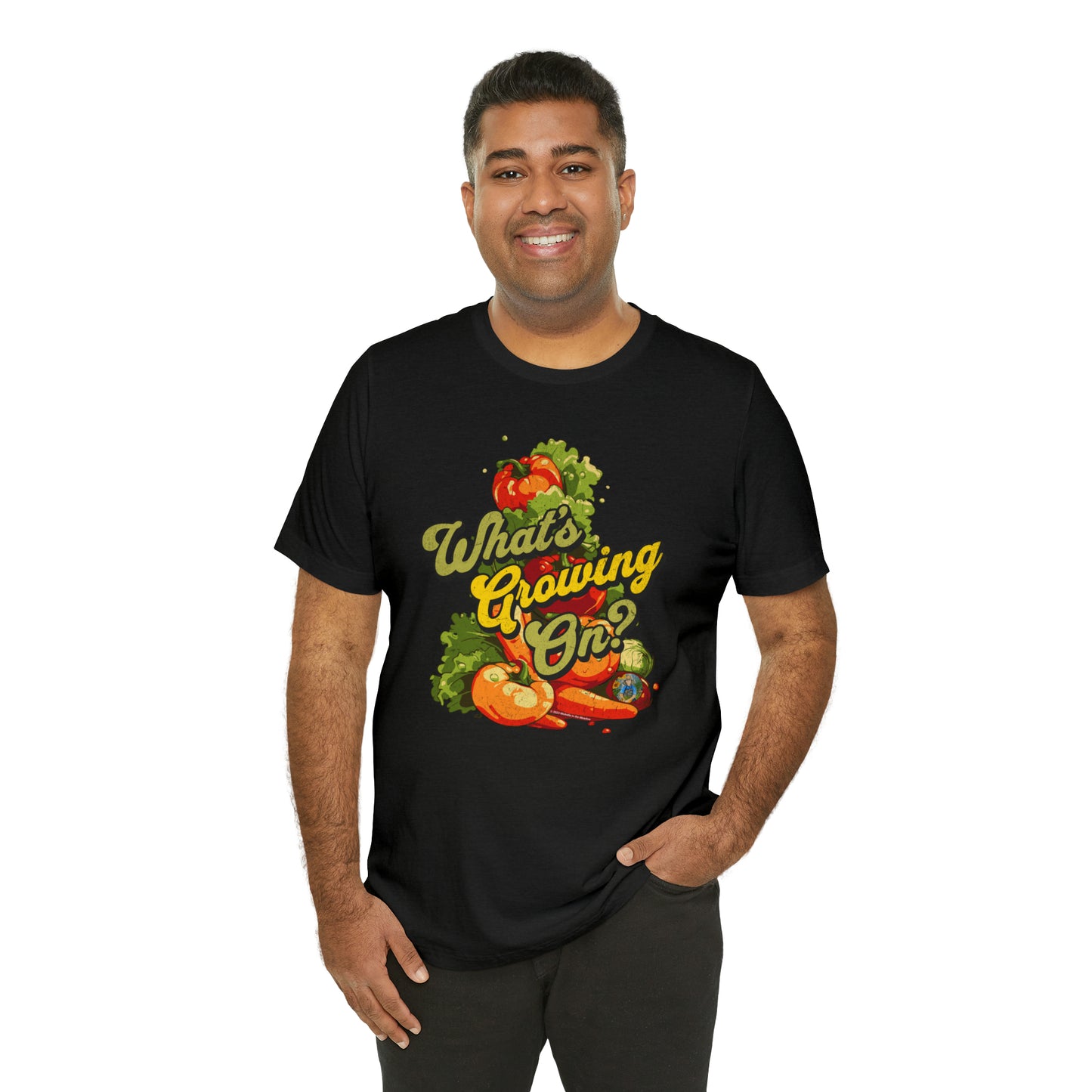 What's Growing On? Unisex Jersey Short Sleeve Tee