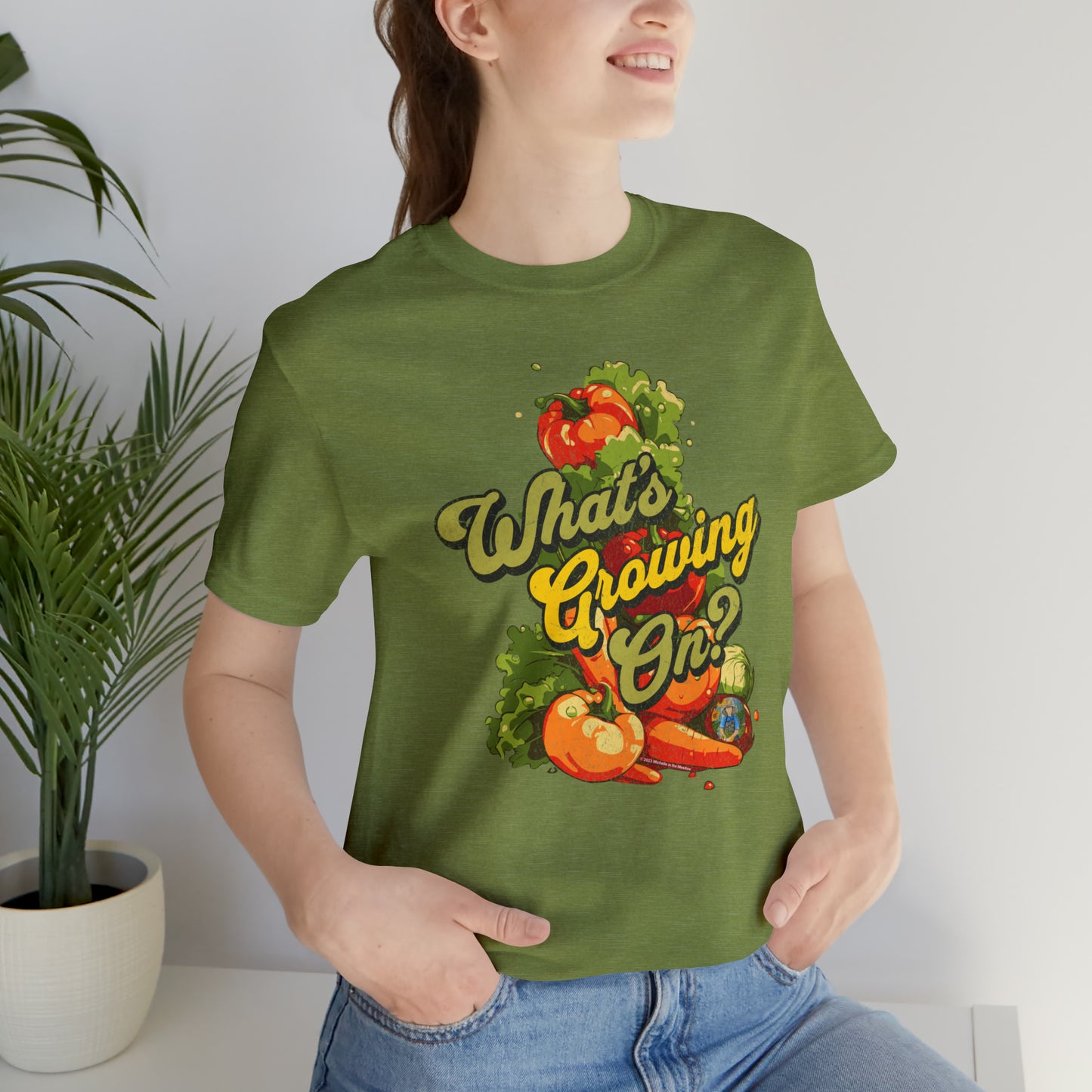 What's Growing On? Unisex Jersey Short Sleeve Tee
