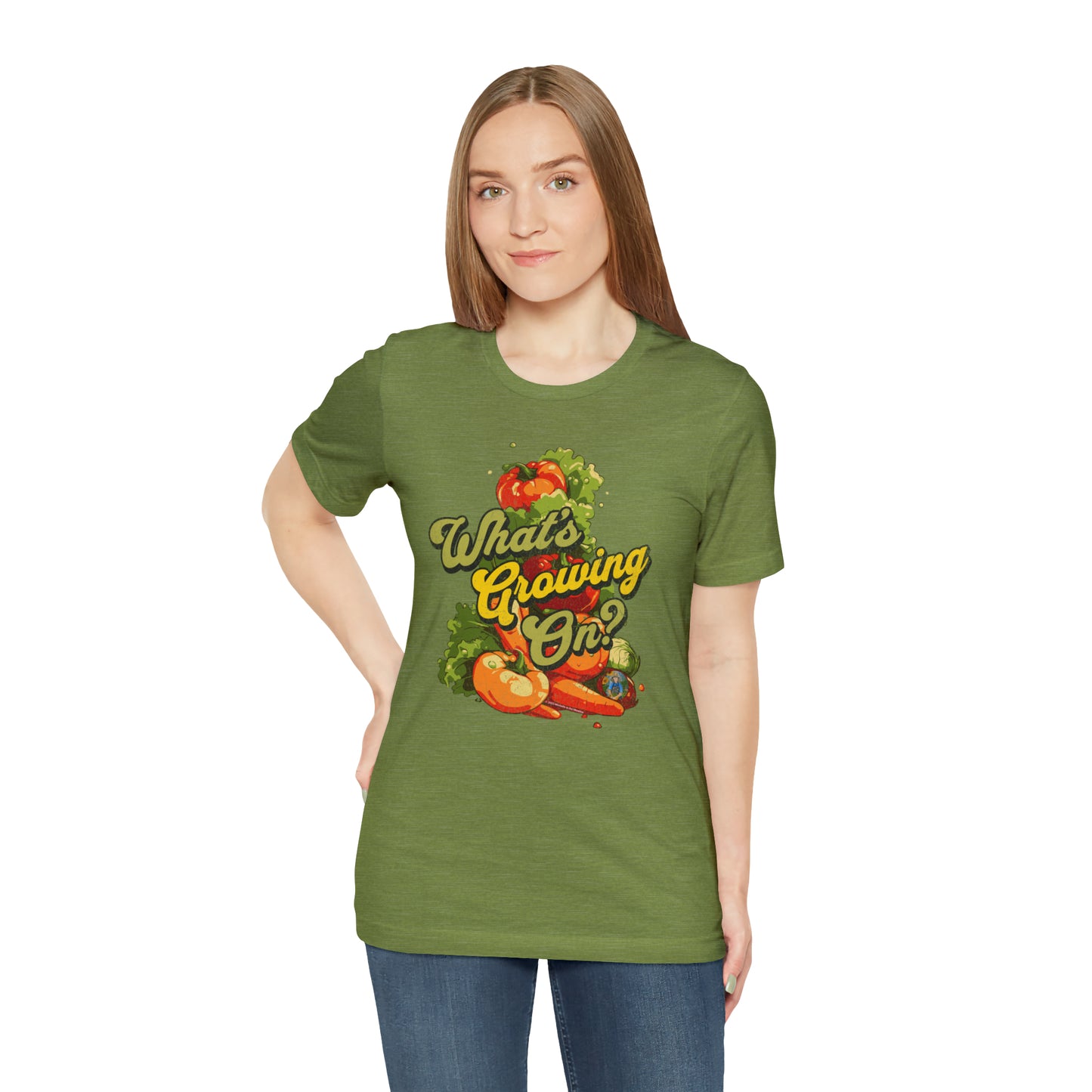 What's Growing On? Unisex Jersey Short Sleeve Tee