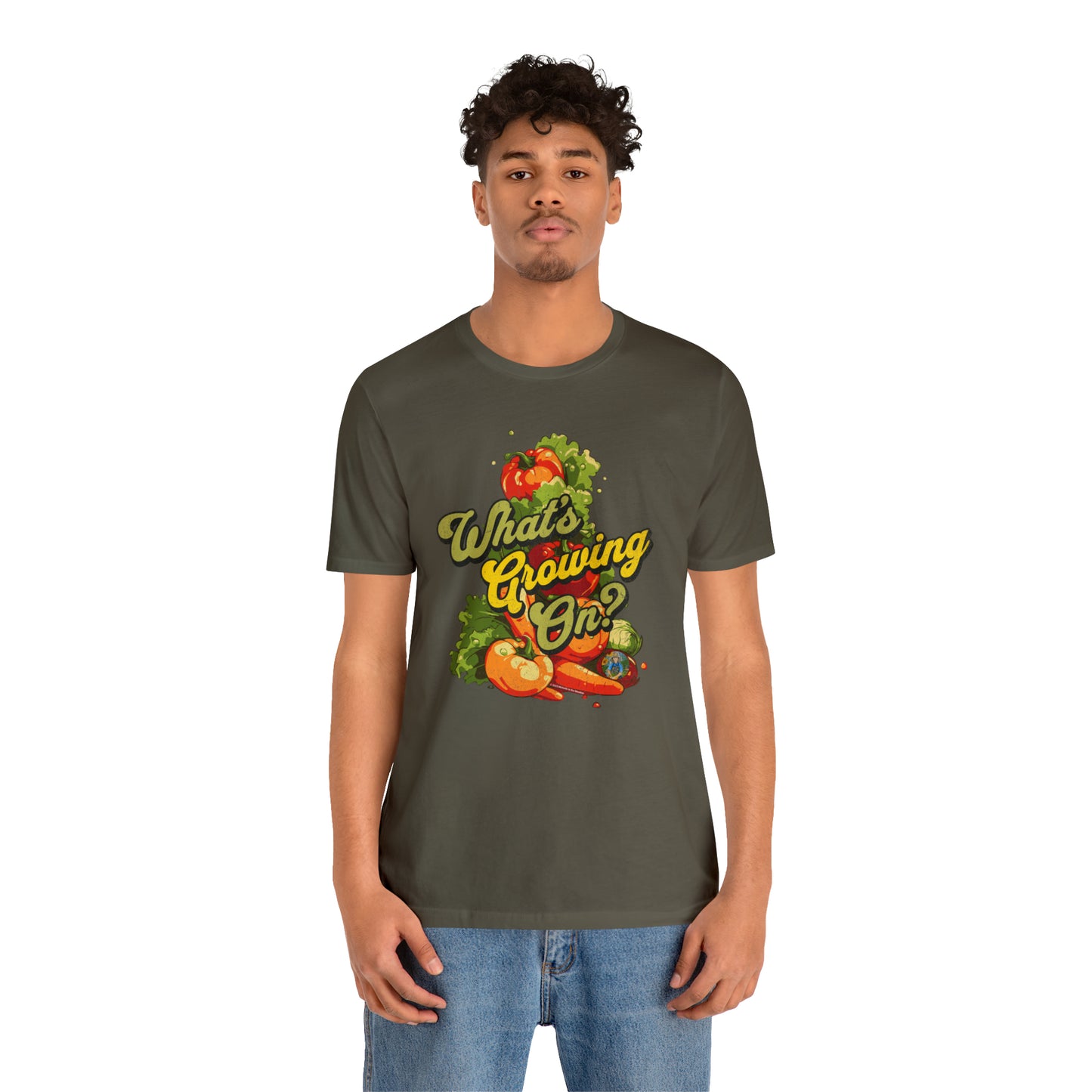 What's Growing On? Unisex Jersey Short Sleeve Tee